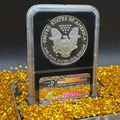 Proof 2006 (W) $1 American Silver Eagle NGC PF70UC Classic Blue Label Black Holder (1 of 21,920)