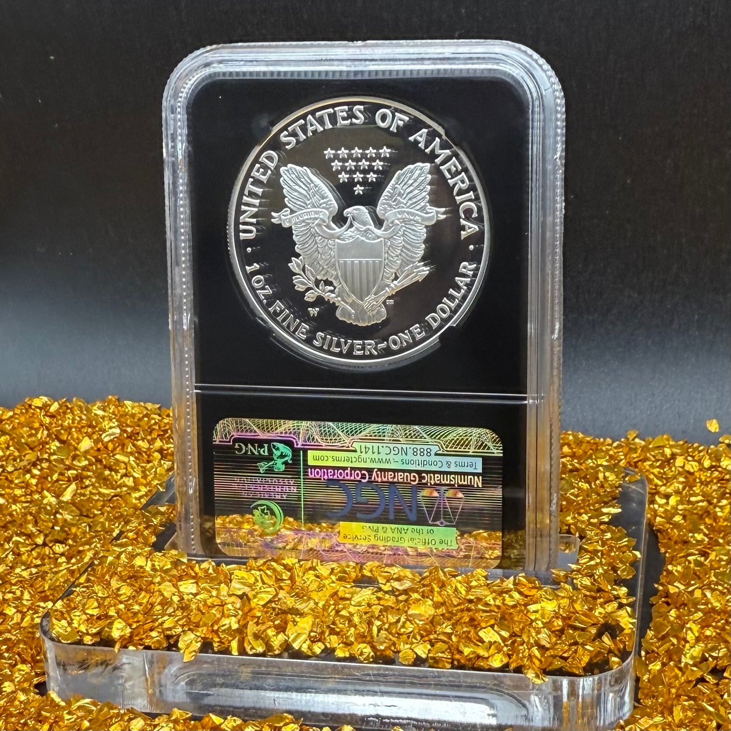 Proof 2006 (W) $1 American Silver Eagle NGC PF70UC Classic Blue Label Black Holder (1 of 21,920)