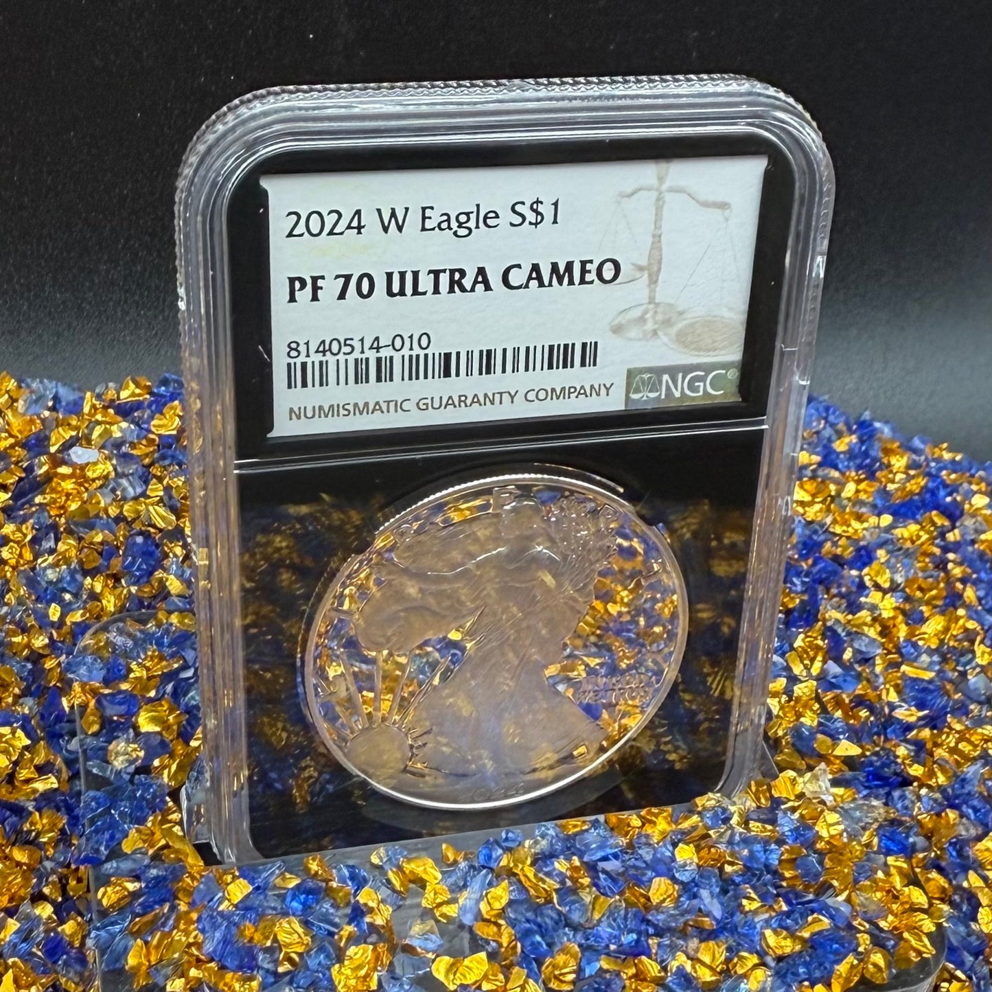 Proof 2024 (W) $1 American Silver Eagle NGC PF70 Modern Brown Label Mint Condition (1 of 3,472)