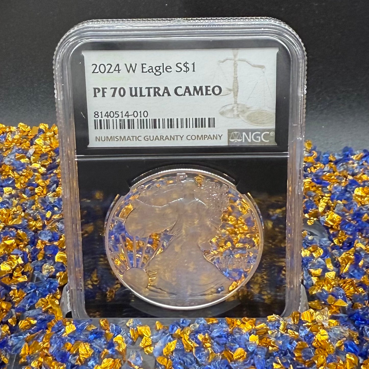 Proof 2024 (W) $1 American Silver Eagle NGC PF70 Modern Brown Label Mint Condition (1 of 3,472)