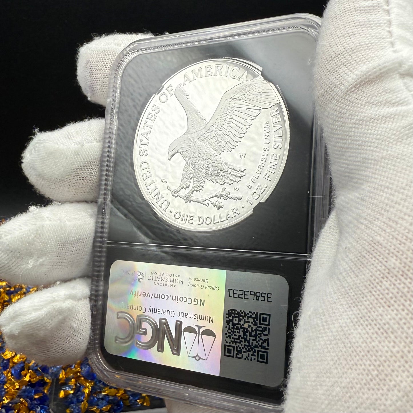 Proof 2024 (W) $1 American Silver Eagle NGC PF70 Modern Brown Label Mint Condition (1 of 3,472)