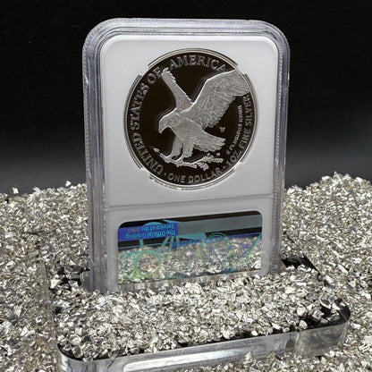 Proof 2021 (W) $1 American Silver Eagle NGC PF70 Type 2 First Releases Michael Gaudioso Signed (1 of 3,733) Mint Condition