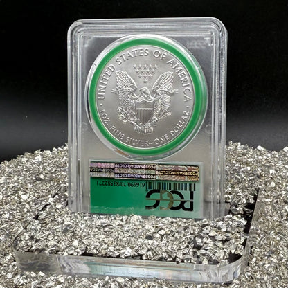 2017 $1 American Silver Eagle PCGS MS70 Business Strike Direct from US Mint Sealed Box Green Mint!
