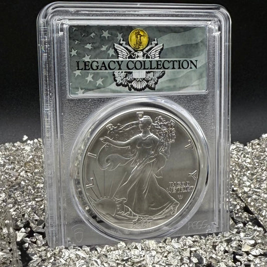 2021 $1 American Silver Eagle PCGS MS70 Type 2 Business Strike Magnum Opus Legacy Collection Mint!