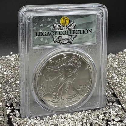 2021 $1 American Silver Eagle PCGS MS70 Type 2 Business Strike Magnum Opus Legacy Collection Mint!