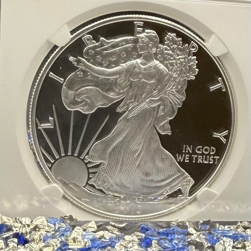 Proof 2013 (W) $1 American Silver Eagle NGC PF70UC First Releases Eagle Label White Holder (1 of 5,212)