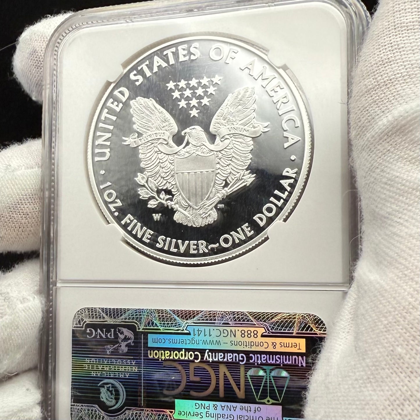 Proof 2013 (W) $1 American Silver Eagle NGC PF70UC First Releases Eagle Label White Holder (1 of 5,212)