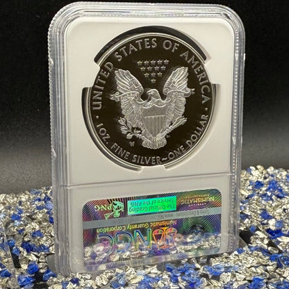 Proof 2016 (W) $1 American Silver Eagle NGC PF70UC Brown Eagle Lettered Edge 30th Anniversary Label White Holder Mint Condition