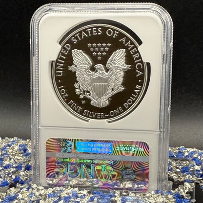 Proof 2016 (W) $1 American Silver Eagle NGC PF70UC Brown Eagle Lettered Edge 30th Anniversary Label White Holder Mint Condition