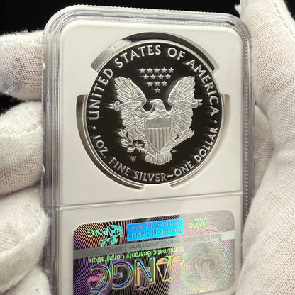 Proof 2016 (W) $1 American Silver Eagle NGC PF70UC Brown Eagle Lettered Edge 30th Anniversary Label White Holder Mint Condition