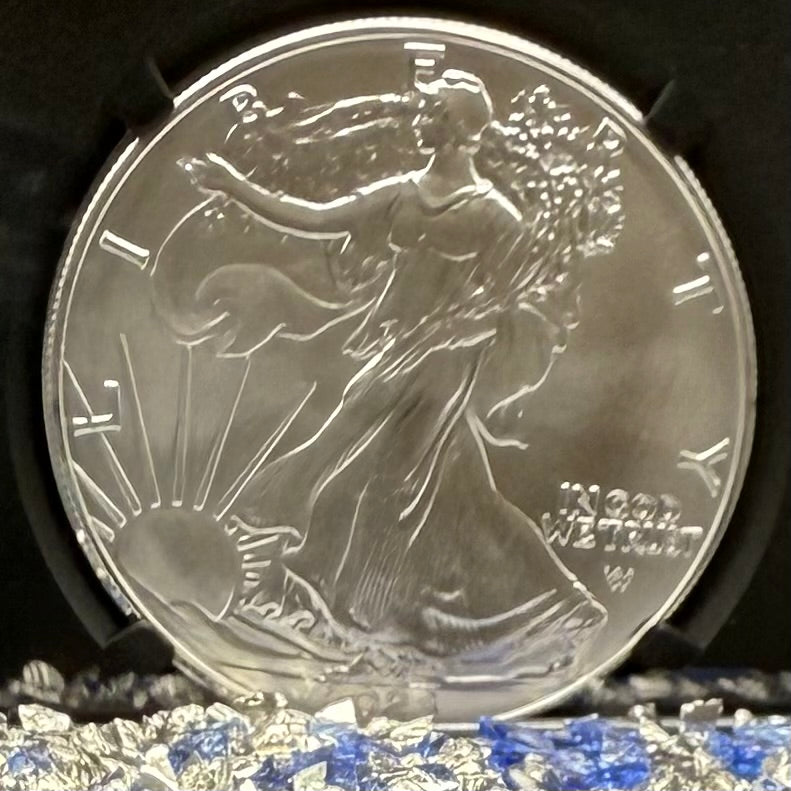 2023 $1 American Silver Eagle NGC MS70 Business Strike Silver Label in Black Holder Rare 1 of 3,322 Mint!