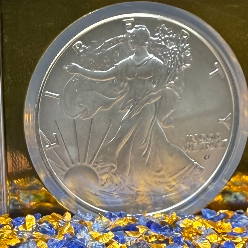 2025 $1 American Silver Eagle NGC MS70 Early Releases Vegas Label Gold Foil Rare 1 of 2,000 Mint