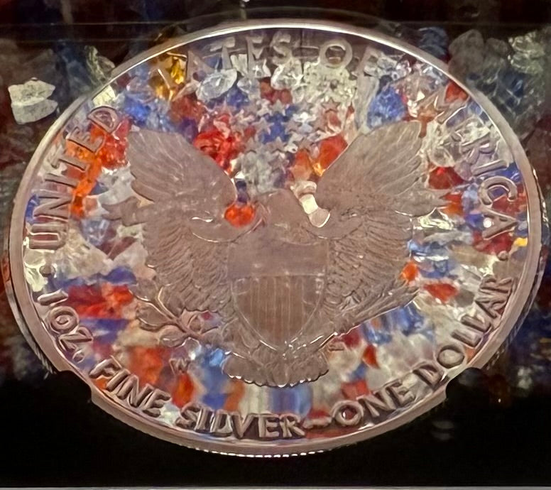 Proof 2021 (W) $1 American Silver Eagle NGC PF70UC T-1 Purple Heart Label Black Core (1 of 5,344)