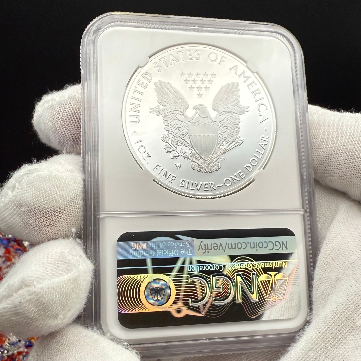 Proof 2021 (W) $1 American Silver Eagle NGC PF70UC T-1 Purple Heart Label White Core (1 of 5,344)