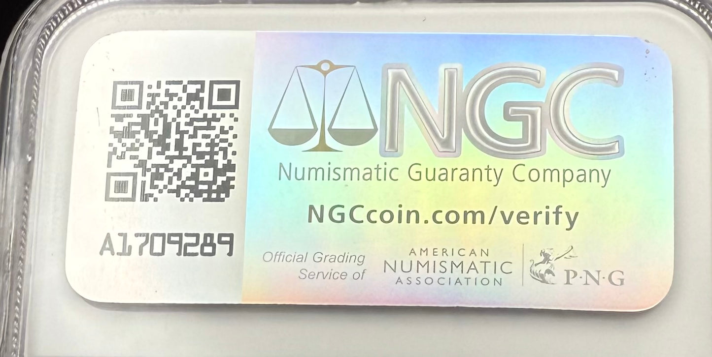 1987 (S) $1 American Silver Eagle NGC MS70 Trolley Label - NGC Label Error One of a Kind (1 of 1)