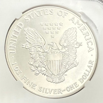 1987 (S) $1 American Silver Eagle NGC MS70 Trolley Label - NGC Label Error One of a Kind (1 of 1)