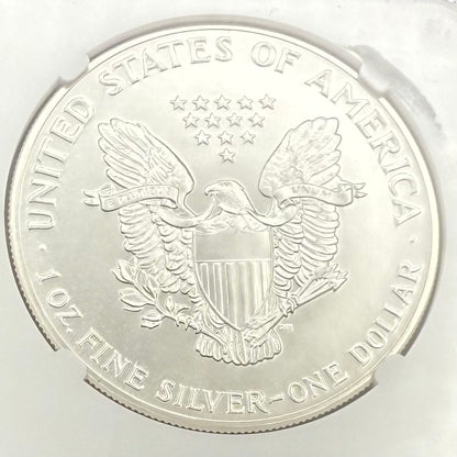 1987 (S) $1 American Silver Eagle NGC MS70 Trolley Label - NGC Label Error One of a Kind (1 of 1)