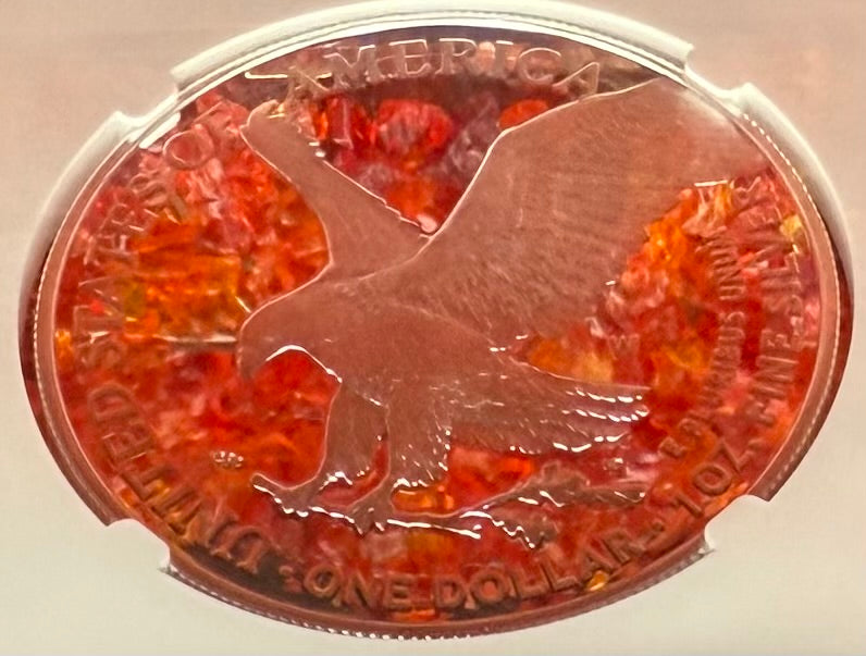 Proof 2022 (W) $1 American Silver Eagle NGC PF70UC Congratulations Set Modern Brown Label Mint Condition (1 of 409)