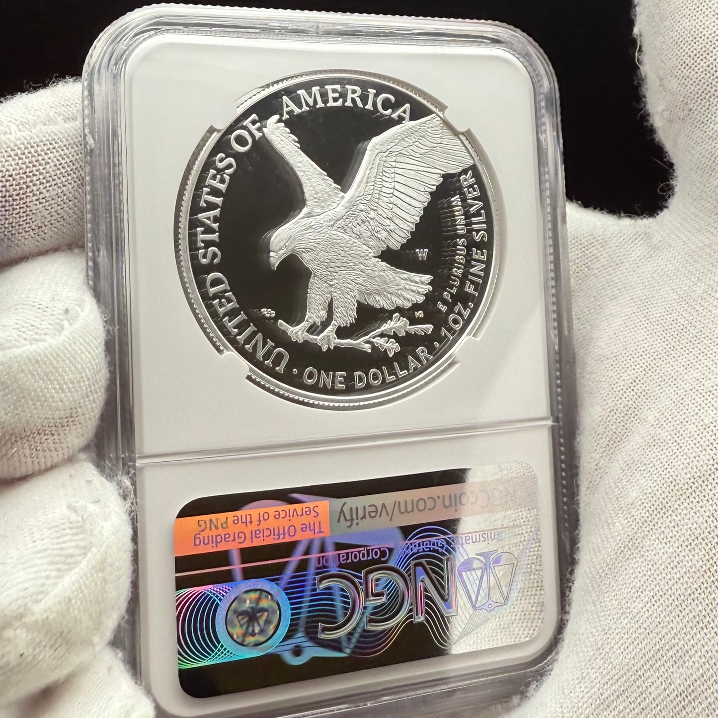 Proof 2022 (W) $1 American Silver Eagle NGC PF70UC Congratulations Set Modern Brown Label Mint Condition (1 of 409)