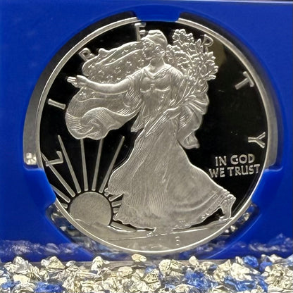 Proof 2016 (W) $1 American Silver Eagle NGC PF70UC Brown Lettered Edge 30th Anniversary Label Rare Blue Holder