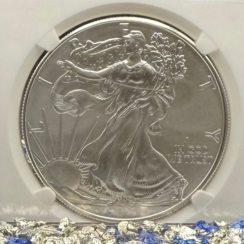 Burnished 2017 (W) $1 American Silver Eagle NGC MS70 Rare Premier Select Series Label (1 of 2,525)