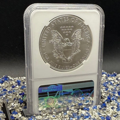 Burnished 2017 (W) $1 American Silver Eagle NGC MS70 Rare Premier Select Series Label (1 of 2,525)