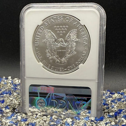 Burnished 2017 (W) $1 American Silver Eagle NGC MS70 Rare Premier Select Series Label (1 of 2,525)