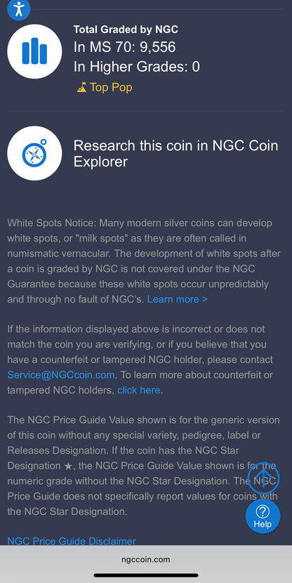 Burnished 2017 (W) $1 American Silver Eagle NGC MS70 Rare Premier Select Series Label (1 of 2,525)