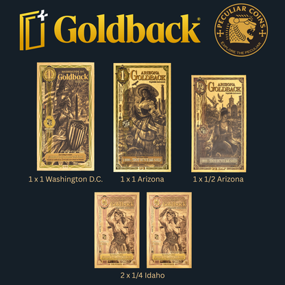 1/333 OZT 24K ARIZONA, IDAHO, WASHINGTON DC AURUM NOTES ALPHA + SLEEVE