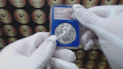 2016 (W) $1 American Silver Eagle NGC MS70 First Day of Issue Blue Core (Rare 1 of 3,054)