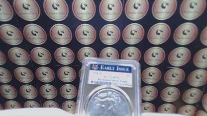 Burnished 2018 (W) $1 American Silver Eagle PCGS SP70 Early Issue Rare Blue Label (1 of 3,774)