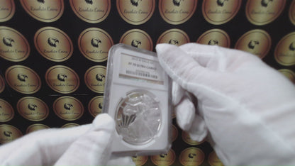 Proof 2015 (W) $1 American Silver Eagle NGC PF70 Classic Brown Label Mint Condition ( 1 of 9,548)