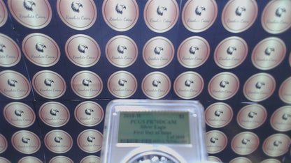 Proof 2018 (W) $1 American Silver Eagle PCGS PR70DCAM FDOI Gold Foil Label (1 of 2,018)