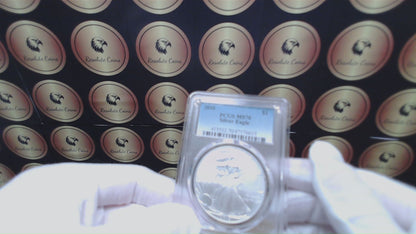 2010 Philadelphia $1 American Silver Eagle PCGS MS70 Business Strike Blue Label