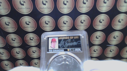 2025 $1 American Silver Eagle PCGS MS70 FDOI Legends of Life MLB Hall of Fame Ted Simmons Signed Label Mint Condition (Rare 1 of 10)