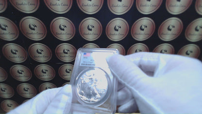 2016 $1 American Silver Eagle PCGS MS70 First Strike American Flag Label Mint Condition