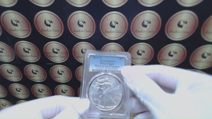 2014 (S) $1 American Silver Eagle PCGS MS70 Business Strike Blue Label Mint Condition (1 of 18,995)