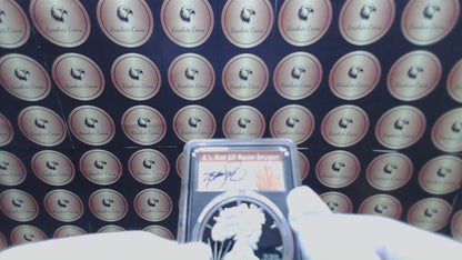 Proof 2019 (W) $1 American Silver Eagle PCGS PR70DCAM FDOI (Denver) Master Designer Cleveland Signed (1 of 213)