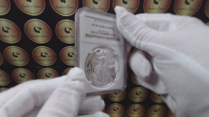 Proof 2015 (W) $1 American Silver Eagle NGC PF70 Classic Brown Label Mint Condition ( 1 of 9,548)