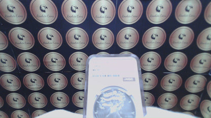 Burnished 2008 $1 (W) American Silver Eagle NGC MS70 Brown Label Mint Condition