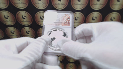 Proof 2023 (W) $1 American Silver Eagle NGC PF70 First Day of Issue Congratulations Set Confetti Label (1 of 2,264)