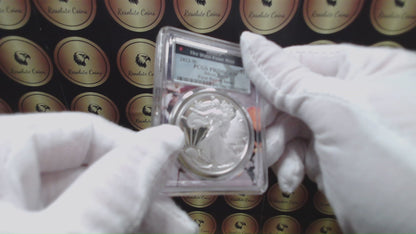 Proof 2023 (W) $1 American Silver Eagle PCGS PR70DCAM FDOI West Point Fighter Jet Label (Rare 1 of 65)