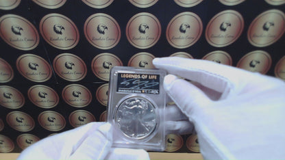 2021 $1 American Silver Eagle PCGS MS70 NBA Hall of Fame Shaquille O'Neal Signed Mint Condition 1 of 118