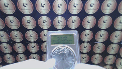 2024 $1 (W) American Silver Eagle PCGS MS70 First Day of Issue Gold Foil Label Mint Condition (Rare 1 of 2,024)