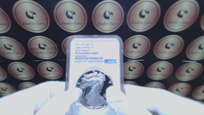 Proof 2021 (W) $1 American Silver Eagle NGC PF70 Early Releases Type 2 35th Anniversary Eagle Label (1 of 4,192)