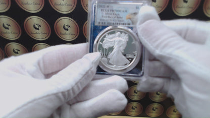 Proof 2022 (W) $1 American Silver Eagle PCGS PR70DCAM FDOI Rare American Eagle Holder (1 of 191)