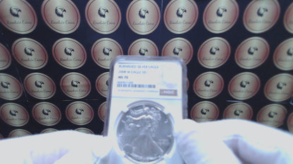 Burnished 2008 $1 (W) American Silver Eagle NGC MS70 Brown Label Mint Condition